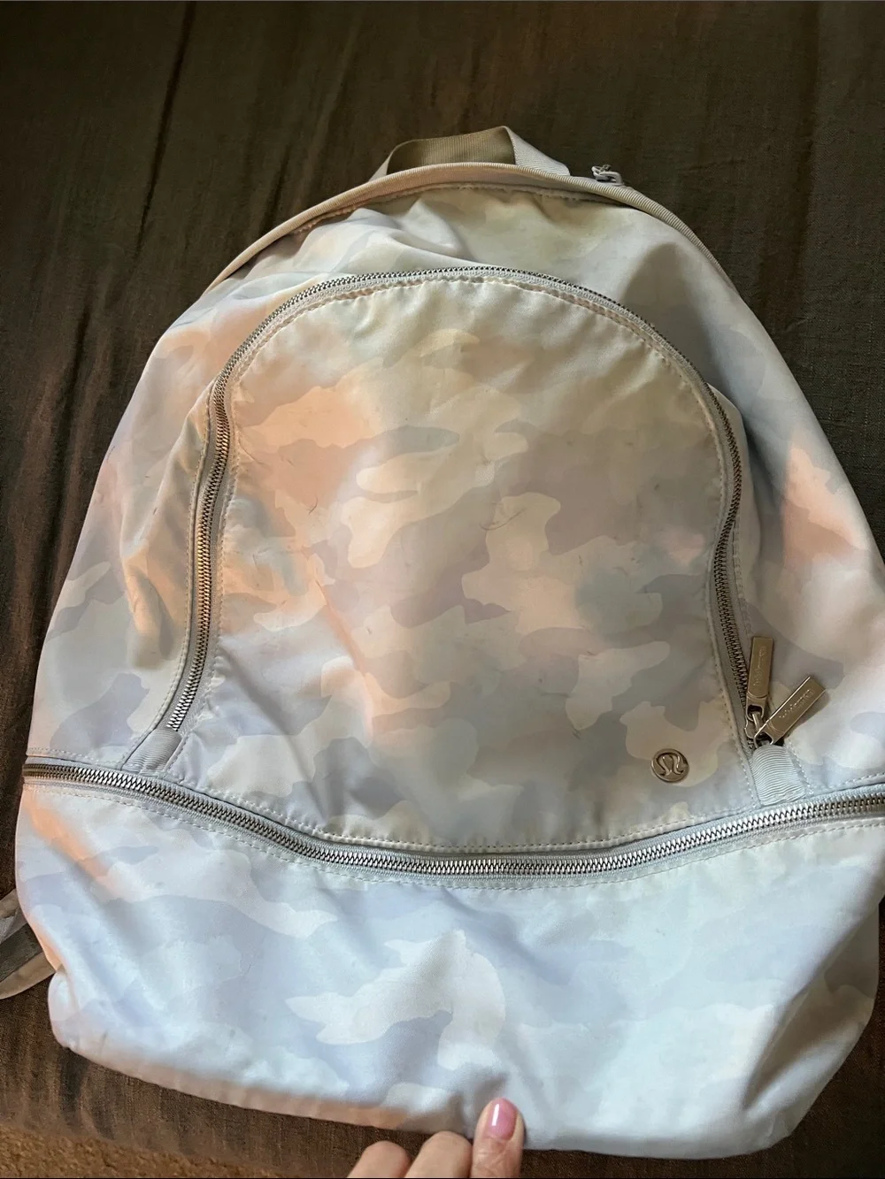 lululemon athletica Pale Gray Camo Backpack